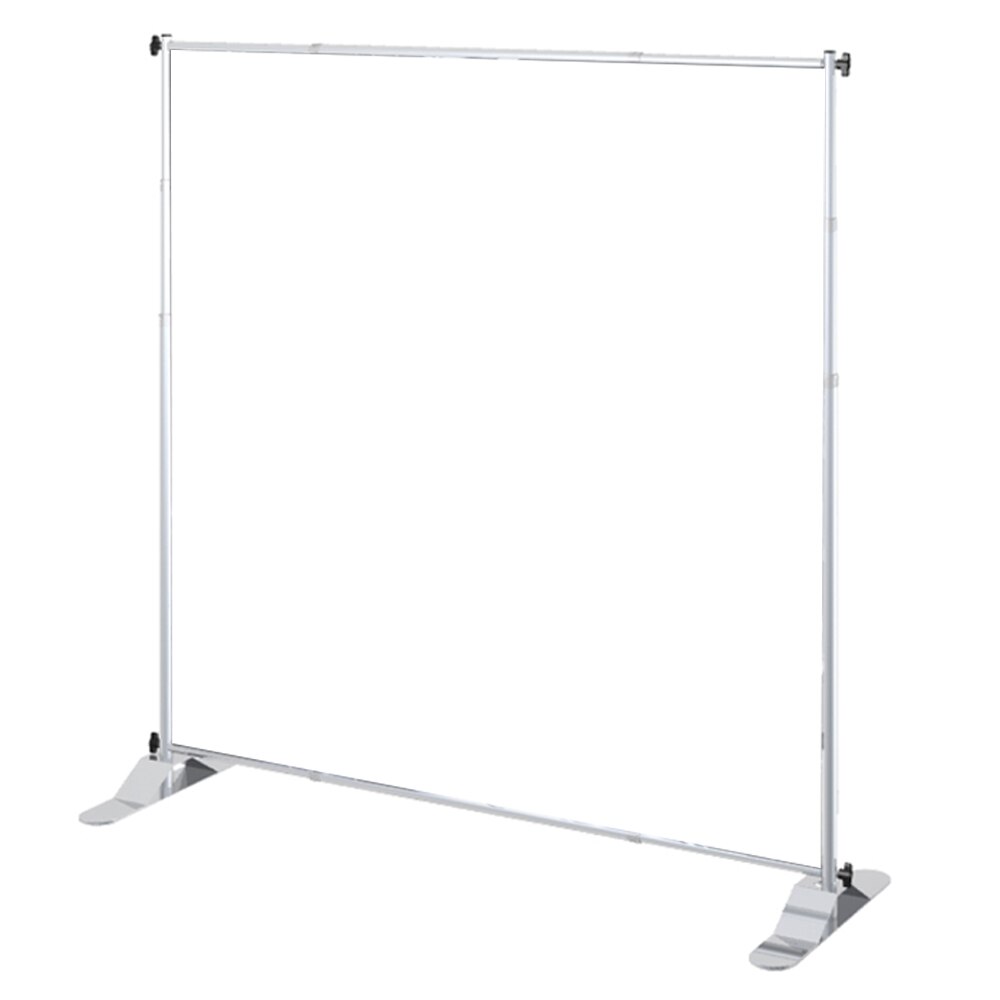 Large Jumbo Banner Stand - Large Silver Tube — Hardware Only